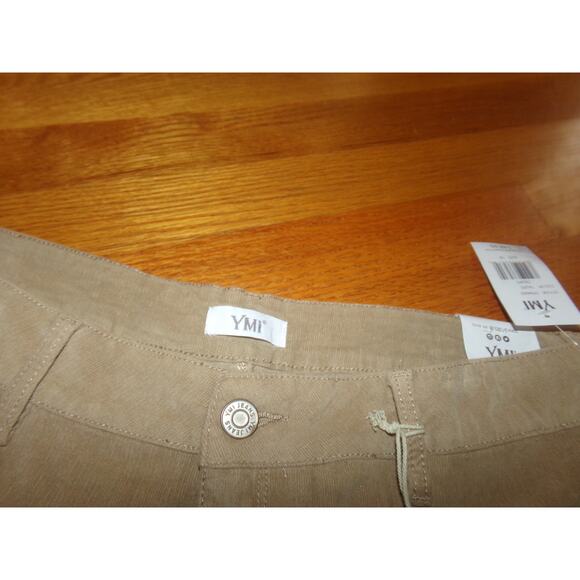 YMI Flare High Rise Corduroy Jeans size 18 NWT Boho Retro Y2K Frayed hem - Picture 3 of 5